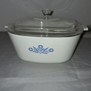 Vintage Corning Ware Blue Cornflower P-2 1/2 -B Casserole Dish With Lid C-10